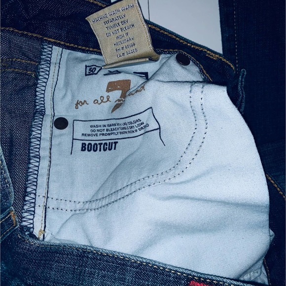 7FAMK Women’s  Bootcut Denim Blue Jeans sz 26 - Picture 9 of 9